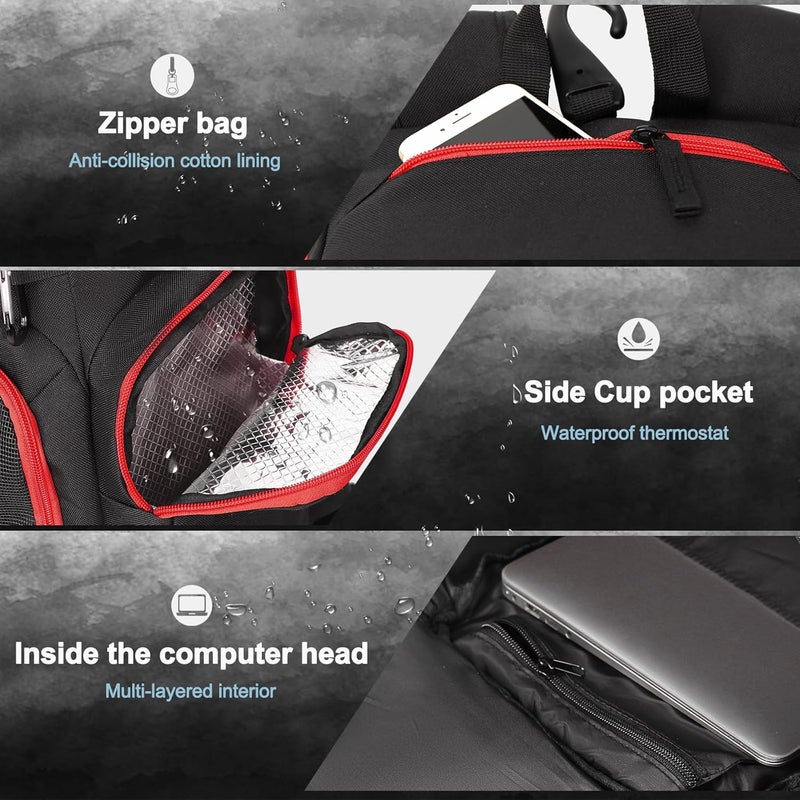 LARIPOP Basketball Backpack Large Sports Bag, Gym Bag with Ball Compartment and Shoe Compartment to Store Sports Shoes Water Bottles Laptops and Daily Necessities, Widely Used in Basketball, Soccer - Image 4